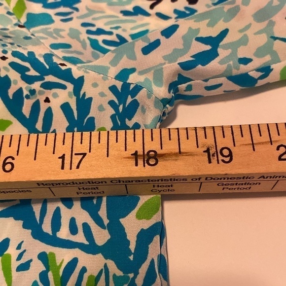 Lilly Pulitzer Elsa top let’s cha cha spa blue - Picture 4 of 8
